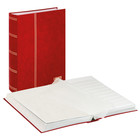 Standaard, Insteekalbum A4 - 64 bladzijden (witte)  10 stroken - Rood - afm: 230x305x60 ■ per st.