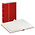 Standaard, Insteekalbum A4 - 64 bladzijden (witte)  10 stroken - Rood - afm: 230x305x60 ■ per st.