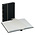 Standaard, Insteekalbum A5 - 32 bladzijden (witte)  6 stroken - Zwart - afm: 170x225x35 ■ per st.