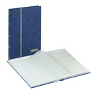 Standaard, Stock album A5 - 16 pages (white)  6 strips - Blue - dim: 170x225x22 ■ per pc.