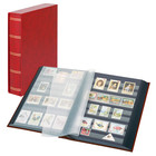 Elegant, Einsteckalbum A4 - 60 seiten (schwarzem)  9 Streifen - inkl. Schutzkassete - Rot - Abm: 240x320x65 ■ pro Stk.