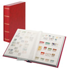 Elegant, Album de stockage A4 - 60 pages (blanc)  10 bandes - incl. boite de protection - Rouge - dim: 240x320x65 ■ par pc.
