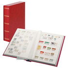 Elegant, Stock album A4 - 60 pages (white)  10 strips - incl. slipcase - Red - dim: 240x320x65 ■ per pc.