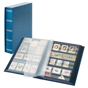 Elegant, Stock album A4 incl. slipcase, cover Blue