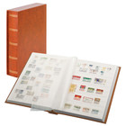 Elegant, Album de stockage A4 - 60 pages (blanc)  10 bandes - incl. boite de protection - Marron clair - dim: 240x320x65 ■ par pc.