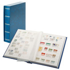 Elegant, Album de stockage A4 - 60 pages (blanc)  10 bandes - incl. boite de protection - Bleu - dim: 240x320x65 ■ par pc.