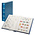 Elegant, Insteekalbum A4 - 60 bladzijden (witte)  10 stroken - incl. cassette - Blauw - afm: 240x320x65 ■ per st.