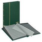 Elegant, Album de stockage A4 - 60 pages (noires)  9 bandes - Vert - dim: 230x305x58 ■ par pc.