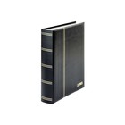 Elegant, Einsteckalbum A4 - 60 seiten (weiß)  10 Streifen - Schwarz - Abm: 230x305x58 ■ pro Stk.