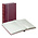 Elegant Nubuck, Einsteckalbum A4 - 60 seiten (weiß)  9 Streifen - Rot - Abm: 230x305x58 ■ pro Stk.