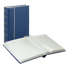 Elegant Nubuck, Einsteckalbum A4 - 60 seiten (weiß)  9 Streifen - Blau - Abm: 230x305x58 ■ pro Stk.