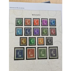 Album - 100 Jahre königliche Niederlande, Zeitraum 1898-1998 - Typ DeLuxe - inkl. Blätter und Schutzkassette - Blau - Davo (2 Löcher)