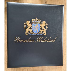 Album - Grenzenlose Niederlande - Typ DeLuxe - inkl. Schutzkassette und ohne Blätter - Blau - Davo (2 Löcher)