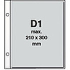 Davo, Bladen (2-schroeven) type: D1 - 1 vaks indeling (48x225) Transparant - afm: 275x310 mm. ■ per 10 st.