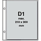 Davo, Feuilles (2-vis) type: D1 - 1 compartiment (48x225) Transparent - dim: 275x310 mm. ■ par 10 pcs.