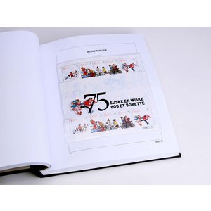 Supplement year: 2021 - Belgium - sheets for Miniature-sheets (1d), nr's: 2021-V1-V7 (7 pcs.) - Davo, DeLuxe preprint sheets