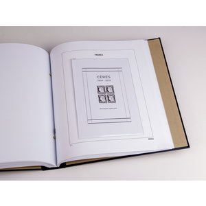 Supplement year: 2021 - France - type: DeLuxe - Zwart, N°: B214b- (1 pc.) - Davo (2 Holes)