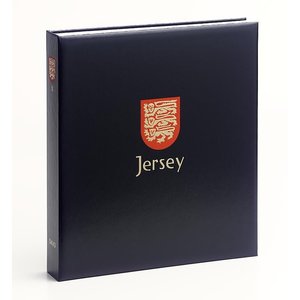 Album - Jersey, Période 2021-2025 - Partie  V - type DeLuxe - feuilles et boite de protection - Bleu - Davo (2 Trous)