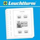 Supplement year: 2021 - Denmark  - Sheets for basic album (2 pcs.) - Leuchtturm,  preprint sheets (champagne colored)
