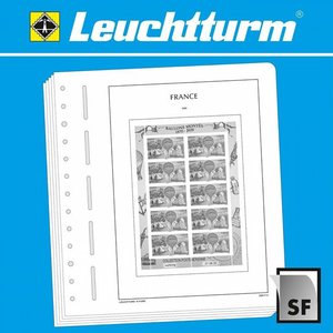 Supplement jaar: 2021 - Frankrijk , type: K - bladen voor Velletjes (2 st.) - Leuchtturm, voordrukbladen (champagnekleurig)