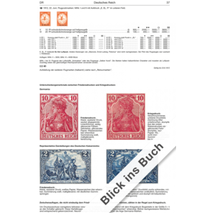 Michel cataloque Erreurs de plaque Reich allemand 1872-1945 édition