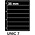 Insert sheets, Black - 7 compartments horizontal - KOSMOS, Unic - type 7 - 4 Rings - Pocket dim: 215x35 mm. ■ per piece.