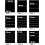 Feuilles de pochettes, Noir - 8 pochettes horizontale, Unic - type 8 - 4 Anneaux - Dim. Du pochette: 215x31 mm. (Article légèrement utilisé)