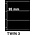 Insert sheets, Black 2-sided use - 3 compartments horizontal - KOSMOS, Twin - type 3 - 4 Rings - Pocket dim: 225x95 mm. ■ per piece.