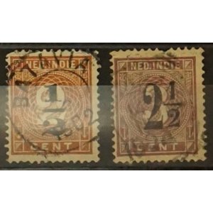 Nederlands Indië - NVPH.  38-39  -o-