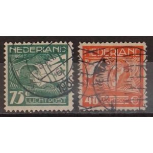 NVPH - LP   4-5, Airmail stamps (Netherlands), Issued in the year:  1928, Used (U)