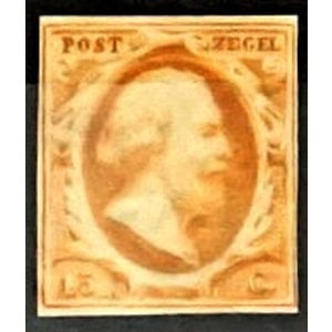 NVPH -     3a, Briefmarke (Niederlande), Ausgegeben im Jahr:  1852, Ungebraucht ohne Gummierung (MNG) - Befund - pos.73