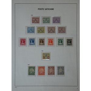 Sammlung Vatikan im Davo album, jahre 1929 bis 1990