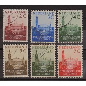 NVPH - D  27-32, Dienstmarken (Niederlande), Ausgegeben in den Jahren:  1951-1953, Gestempelt (U)
