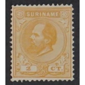 NVPH -     2, Timbre (Suriname), Émis dans les années:  1873-1889, Neuf avec Charnière (MH)
