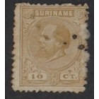 NVPH -     6, Briefmarke (Surinam), Ausgegeben in den Jahren:  1873-1889, Gestempelt (U)