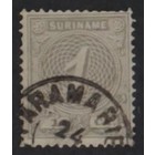 NVPH -    16, Postage stamp (Suriname), Issued in the years:  1890-1893, Used (U)