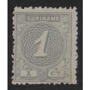 NVPH -    16, Postage stamp (Suriname), Issued in the years:  1890-1893, Mint Hinghed (MH)