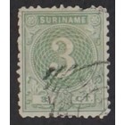 NVPH -    19, Postage stamp (Suriname), Issued in the years:  1890-1893, Used (U)