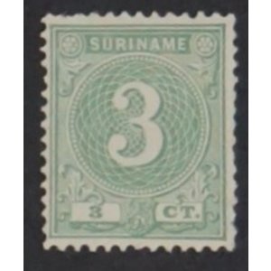 NVPH -    19, Timbre (Suriname), Émis dans les années:  1890-1893, Neuf avec Charnière (MH)