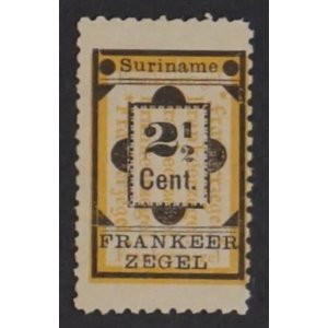 NVPH -    22, Briefmarke (Surinam), Ausgegeben im Jahr:  1892, Ungebraucht (MH)