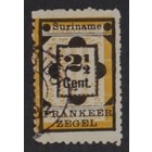NVPH -    22, Postage stamp (Suriname), Issued in the year:  1892, Used (U)