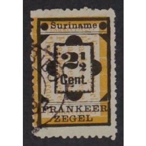 NVPH -    22, Briefmarke (Surinam), Ausgegeben im Jahr:  1892, Gestempelt (U)