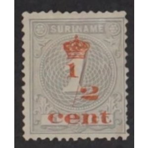 NVPH -    60, Postzegel (Suriname), Uitgegeven in het jaar:  1911, Ongebruikt (MH)