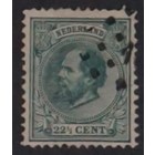 NVPH -    25, Postzegel (Nederland), Uitgegeven in de jaren:  1872-1888, Gestempeld (U)