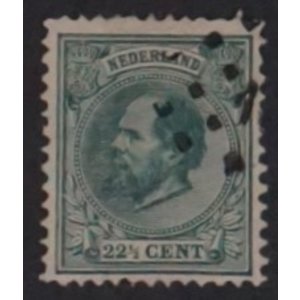 NVPH -    25, Postage stamp (Netherlands), Issued in the years:  1872-1888, Used (U) -