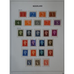 Sammlung Niederlande im Davo de luxe Album Teil II, jahre 1945 bis 1969