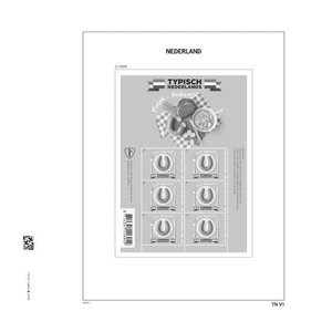 Supplement year: 2022 - Netherlands - type: DeLuxe - sheets for Typical Dutch (bl/w), N°: TN.V11-TN.V15 (5 pcs.) - Davo (2 Holes)