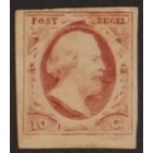 NVPH -    2q, Postzegel, Uitgegeven in het jaar:  1852, Ongebruikt (MH) - Attest