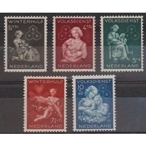 NVPH -   423-427, Postzegels (Nederland), Uitgegeven in het jaar:  1944, Postfris (MNH)