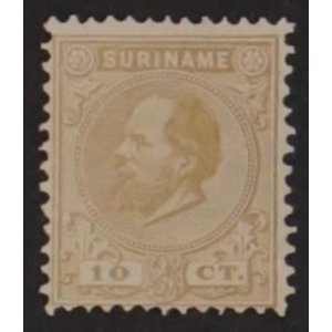 NVPH -     6, Postage stamp (Suriname), Issued in the years:  1873-1889, Mint Hinghed (MH)